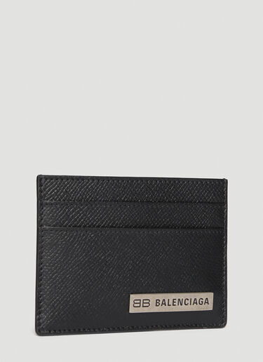 Balenciaga 플레이트 카드홀더 블랙 bal0146008
