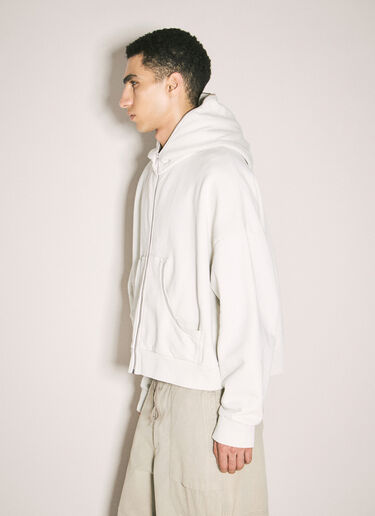 Entire Studios Eternal Zip Hooded Sweatshirt White ent0157030
