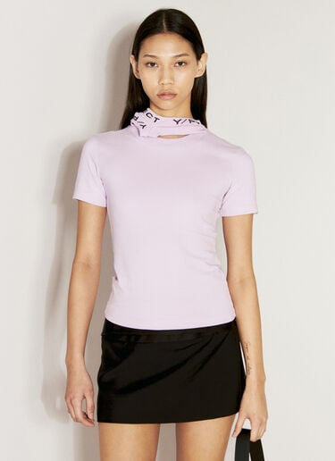 Y/Project Triple Collar Fitted T-Shirt Lilac ypr0255020