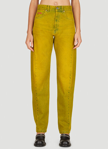 Martine Rose Twist Seam Jeans Yellow mtr0253002