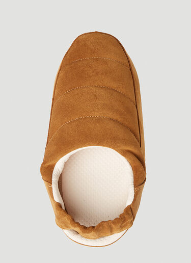 Moon Boot Evolution Suede Flat Shoes Brown mnb0151004