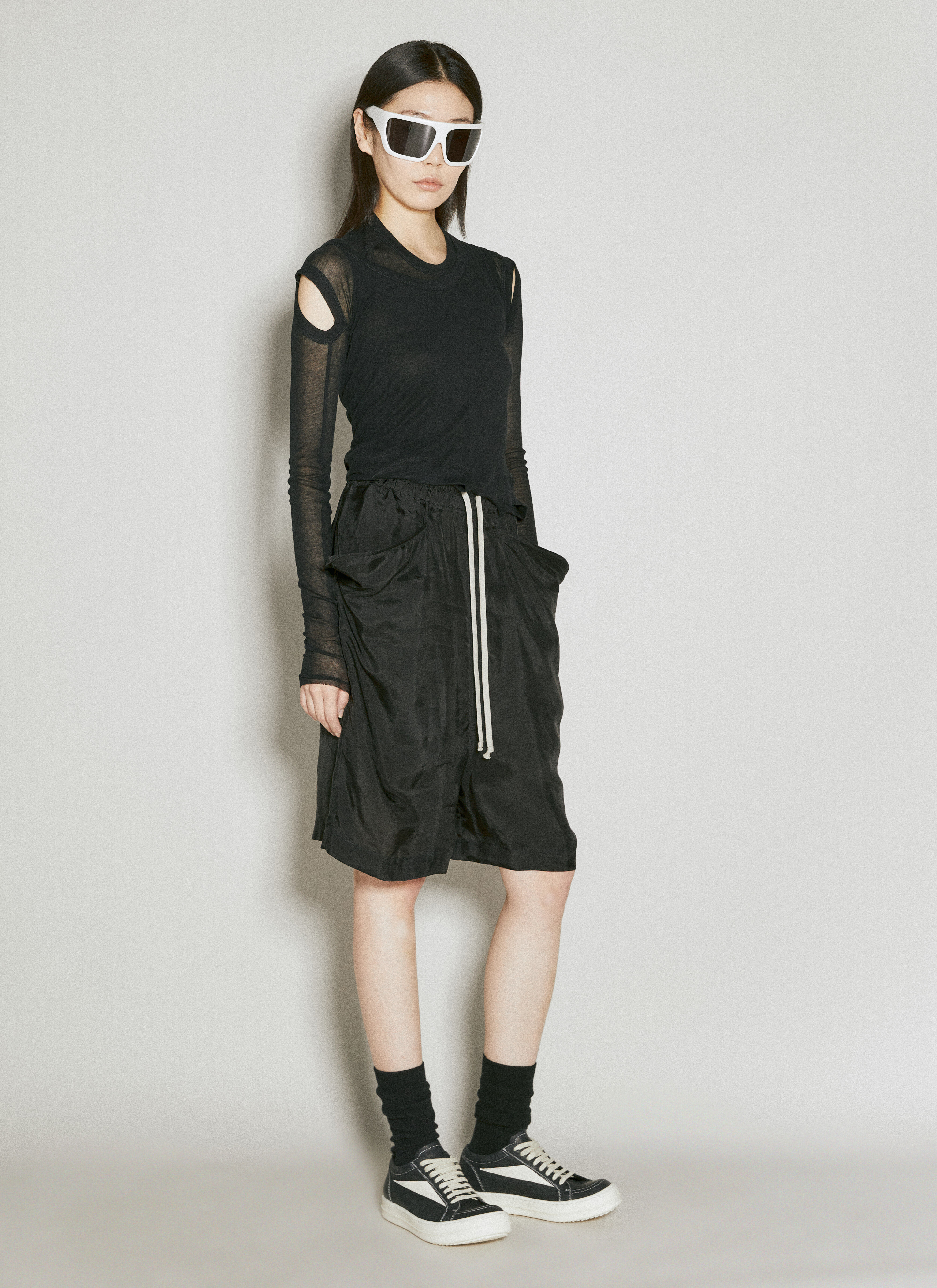 Rick Owens Women's' Lido Boxer Shorts in Black | LN-CC®