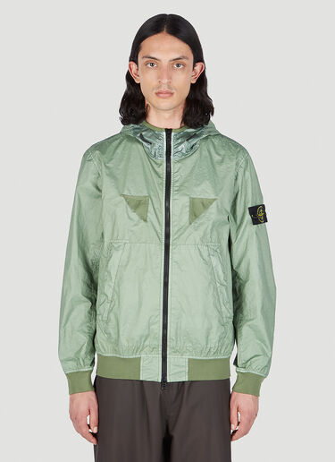 Stone Island コンパスパッチ ウィンドブレーカージャケット　グリーン グリーン sto0152020