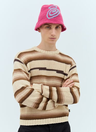 Stüssy Swirly Knit Bucket Hat Pink sts0157015