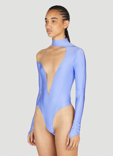 Mugler Cut-Out Bodysuit Purple mug0252019