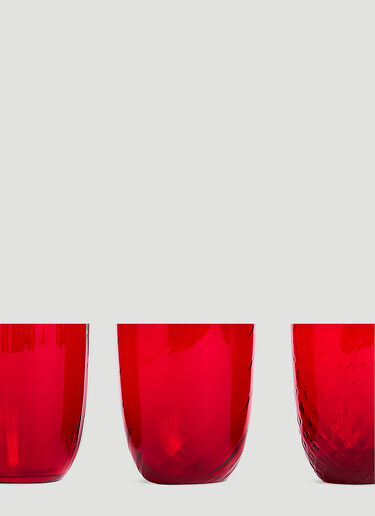 NasonMoretti Set of Six Idra Water Glass Red wps0644531
