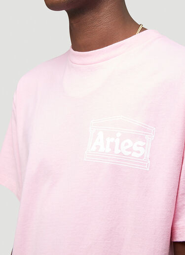 Aries Temple T-Shirt Pink ari0344012