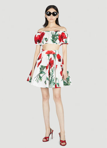 Dolce & Gabbana Poppy 印花半裙 红色 dol0251012