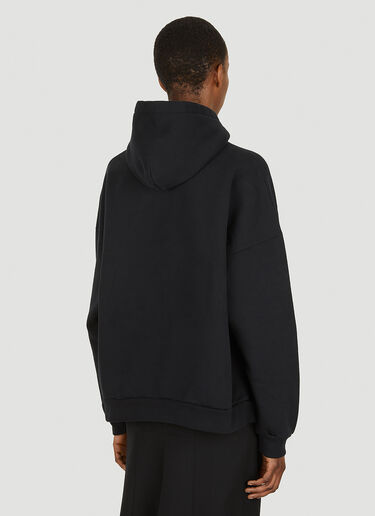Balenciaga Logo Drip Wide Fit Hooded Sweatshirt Black bal0247031