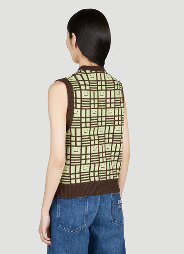 Acne Studios 方脸网格针织衫 棕色 acn0251022