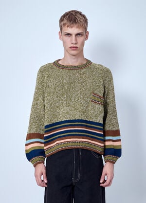 Story Mfg. Mountain Fern Bulb Knit Jumper Green mfg0166008