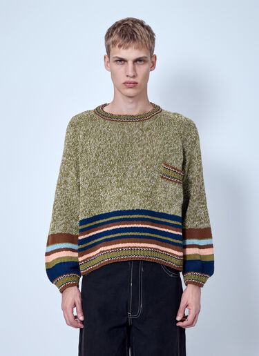 Story Mfg. Mountain Fern Bulb Knit Jumper Green mfg0166008