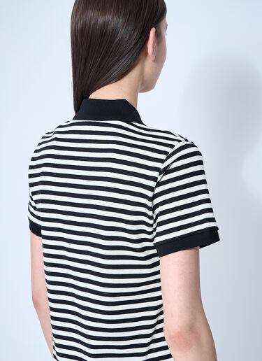 Moncler 스트라이프 로고 모티프 폴로 셔츠 블랙 mon0260024