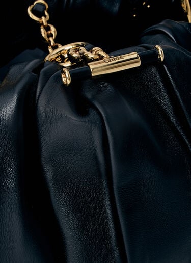 Chloé Plissé Shoulder Bag Black chl0264044