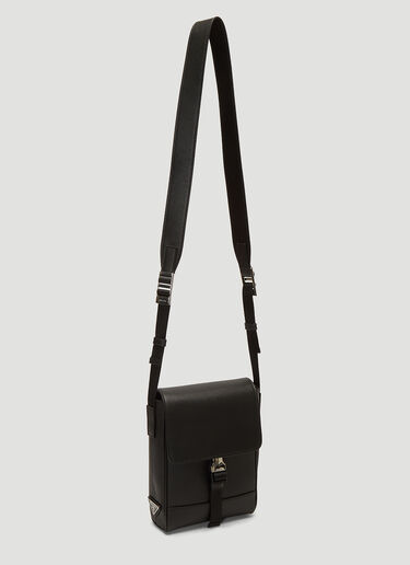 Prada Saffiano Leather Shoulder Bag Black pra0135033