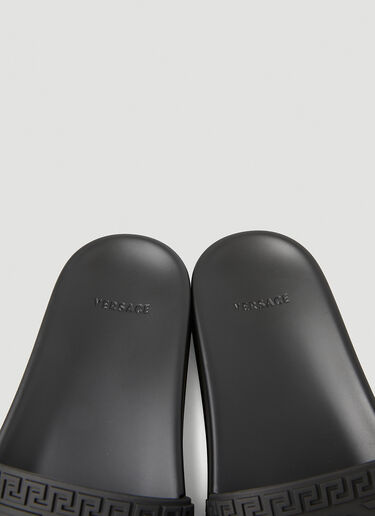 Versace Palazzo Slides Black ver0149046