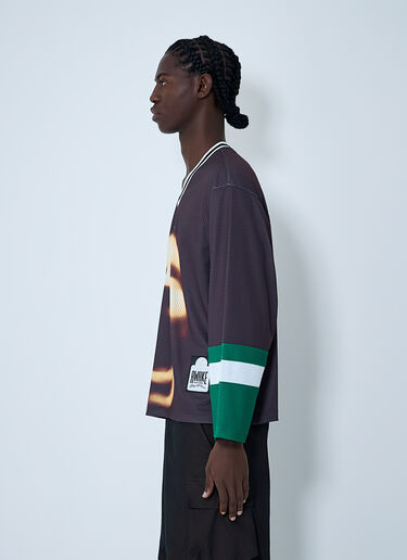 Logo Motif Jersey Top Awake NY Logo Motif Jersey Top Brown awa0162008