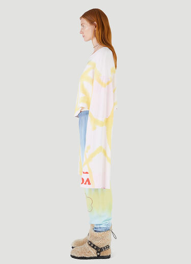 Collina Strada Tie-Dye Elongated-Sleeve T-Shirt Yellow cst0245001