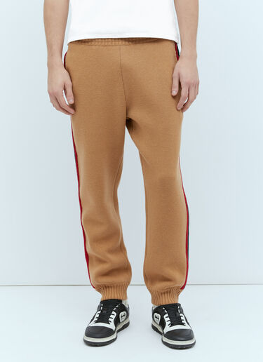 Gucci 웹 울 니트 트랙 팬츠 카멜 guc0155024