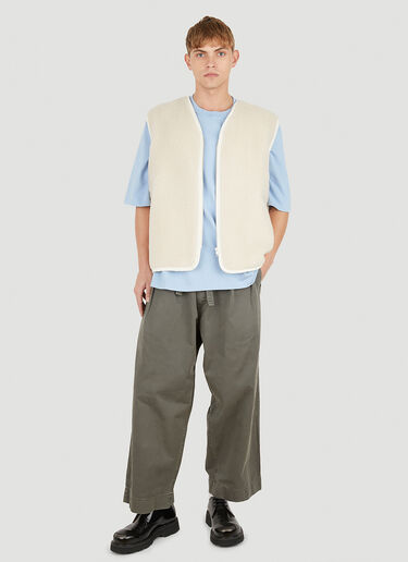 Camiel Fortgens Fleece Gilet Jacket White caf0150010