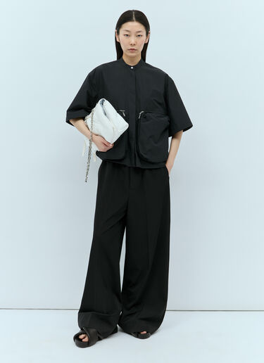 Jil Sander+ パッチポケットシャツ ブラック jsp0255003