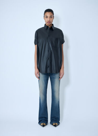 Balenciaga Tucked Sleeve Shirt Black bal0263017