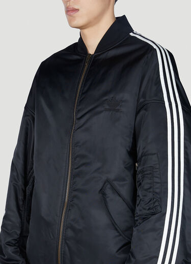 Balenciaga x adidas Striped Bomber Jacket Black axb0151002