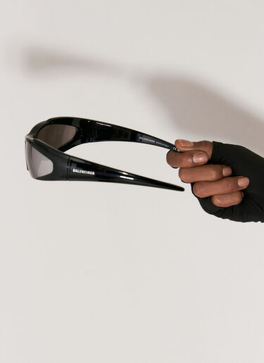 Balenciaga Reverse Xpander 矩形太阳镜 黑色 bcs0355010