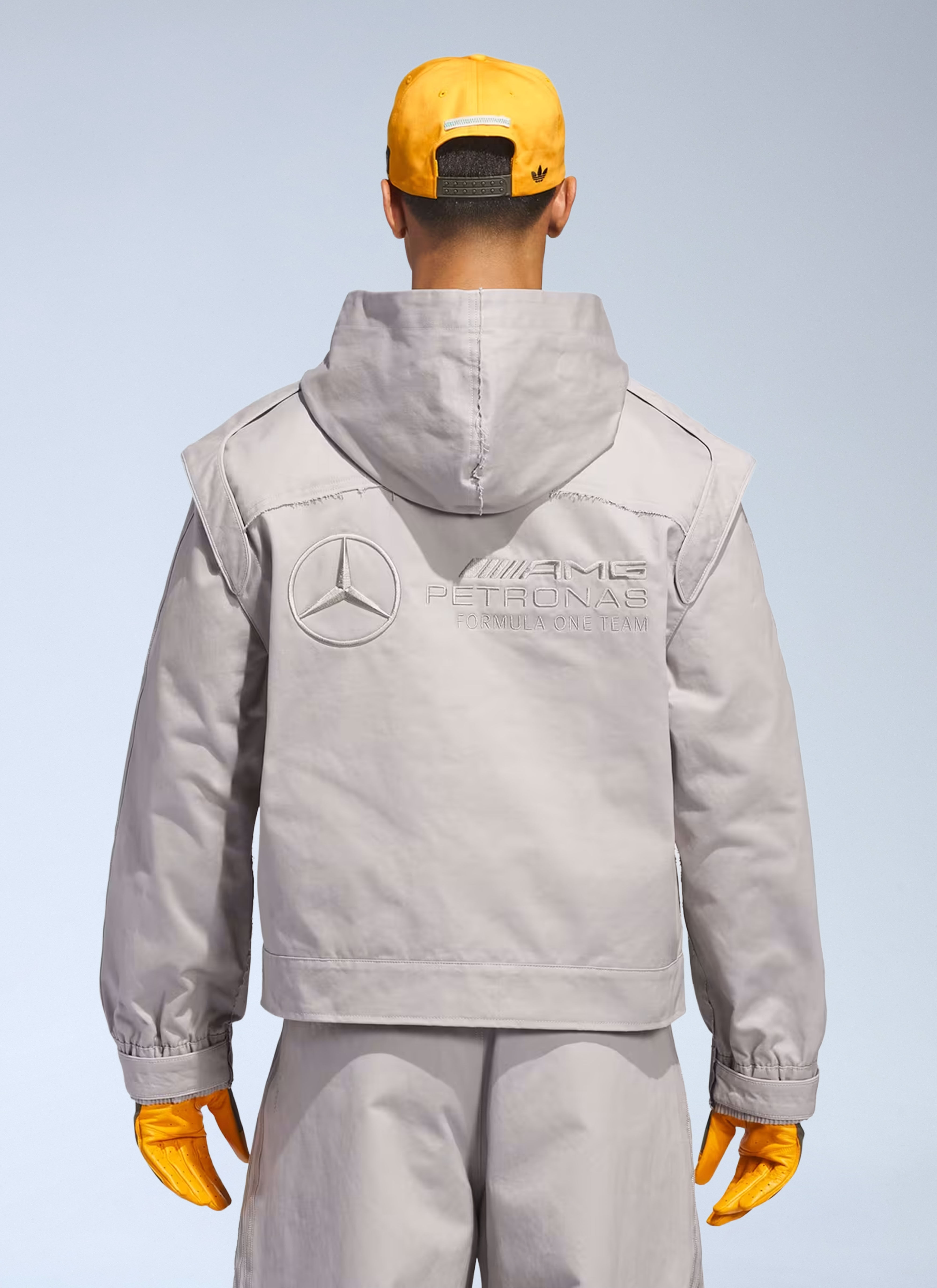 adidas x Bad Bunny x Mercedes AMG F1 Men's' Logo Motif Jacket in
