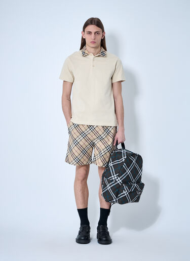 Burberry Check Elasticated Shorts Beige bur0159014