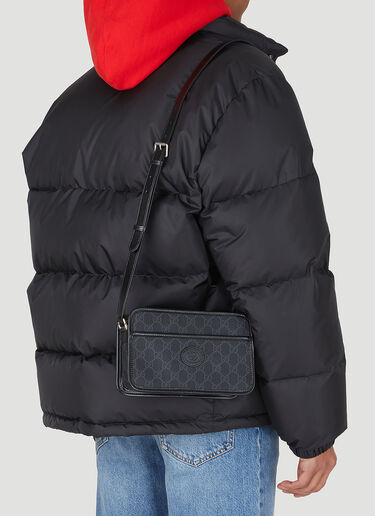 Gucci Interlocking G Supreme Mini Crossbody Bag Black guc0147152