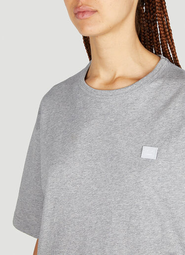 Acne Studios 페이스 패치 티셔츠 그레이 acn0251041