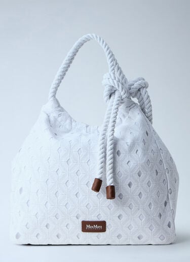 Max Mara Arte Tote Bag White max0264060