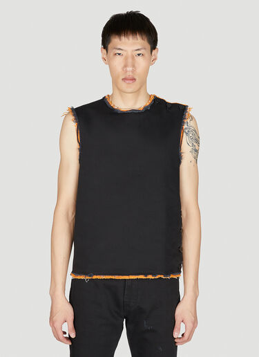 Raf Simons Doubled Denim Top Black raf0351001