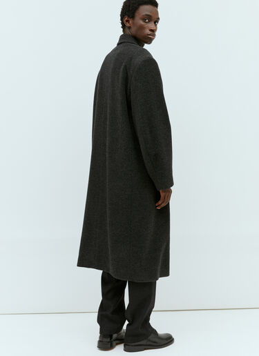 Lemaire Maxi Double Breasted Coat Black lem0154001