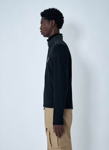 Moncler Grenoble Logo Patch Zip-Up Jacket Black mog0362001