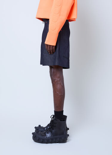 Walter Van Beirendonck x G-STAR Embossed Denim Shorts Blue wlt0160026