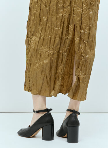 Acne Studios 주름진 미디 원피스 그린 acn0254008