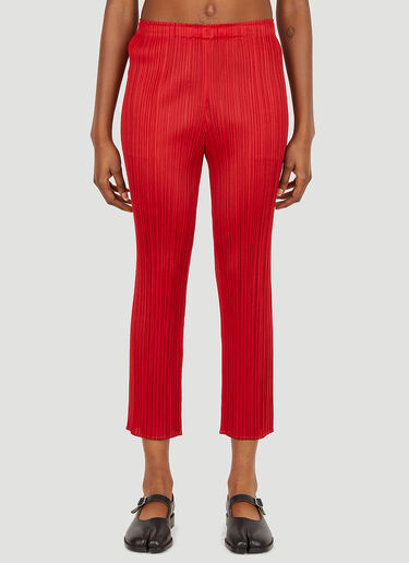 Pleats Please Issey Miyake 褶裥长裤 红色 plp0251009
