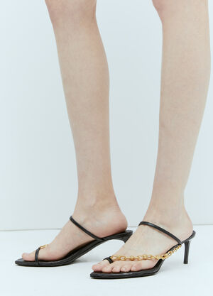 Bottega Veneta リーフヒールサンダル ブラック bov0255023