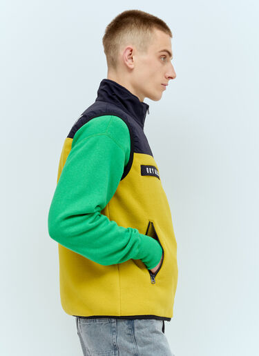 Human Made Contrast Panel Fleece Vest Yellow hmd0155003