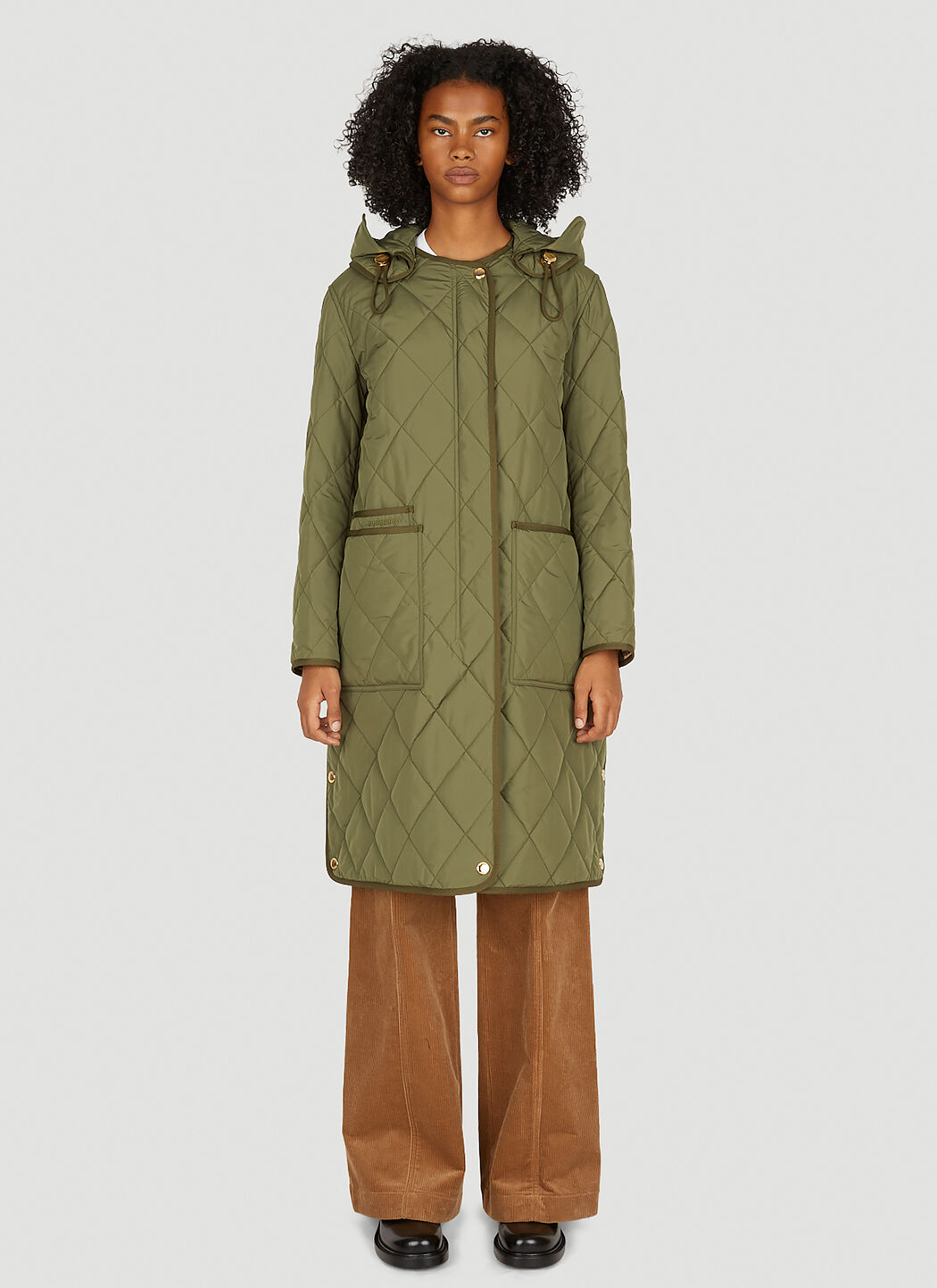 Burberry quilted raincoat sales