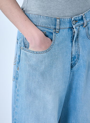 ERL Flared Wide-Leg Jeans Blue erl0164004