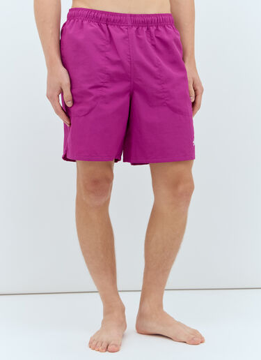 Stüssy Logo Print Swim Shorts Purple sts0156021