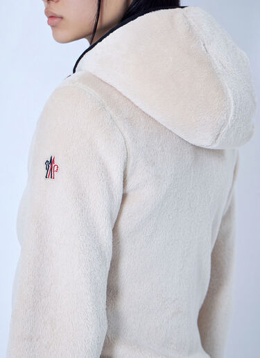 LN-CC® - Moncler Grenoble: Polartec® Padded Zip-Up Hoodie - Cream Moncler Grenoble Polartec® Padded Zip-Up Hoodie Cream mog0265019