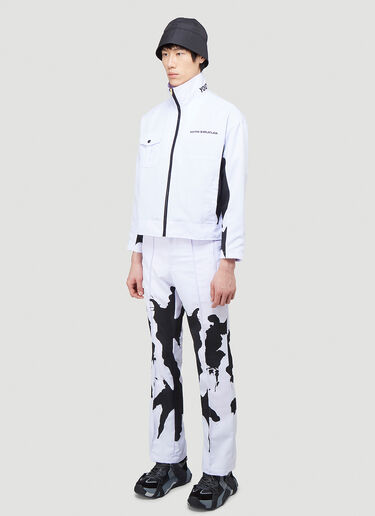 Youths in Balaclava Embroidered Logo Jacket Purple yib0140011