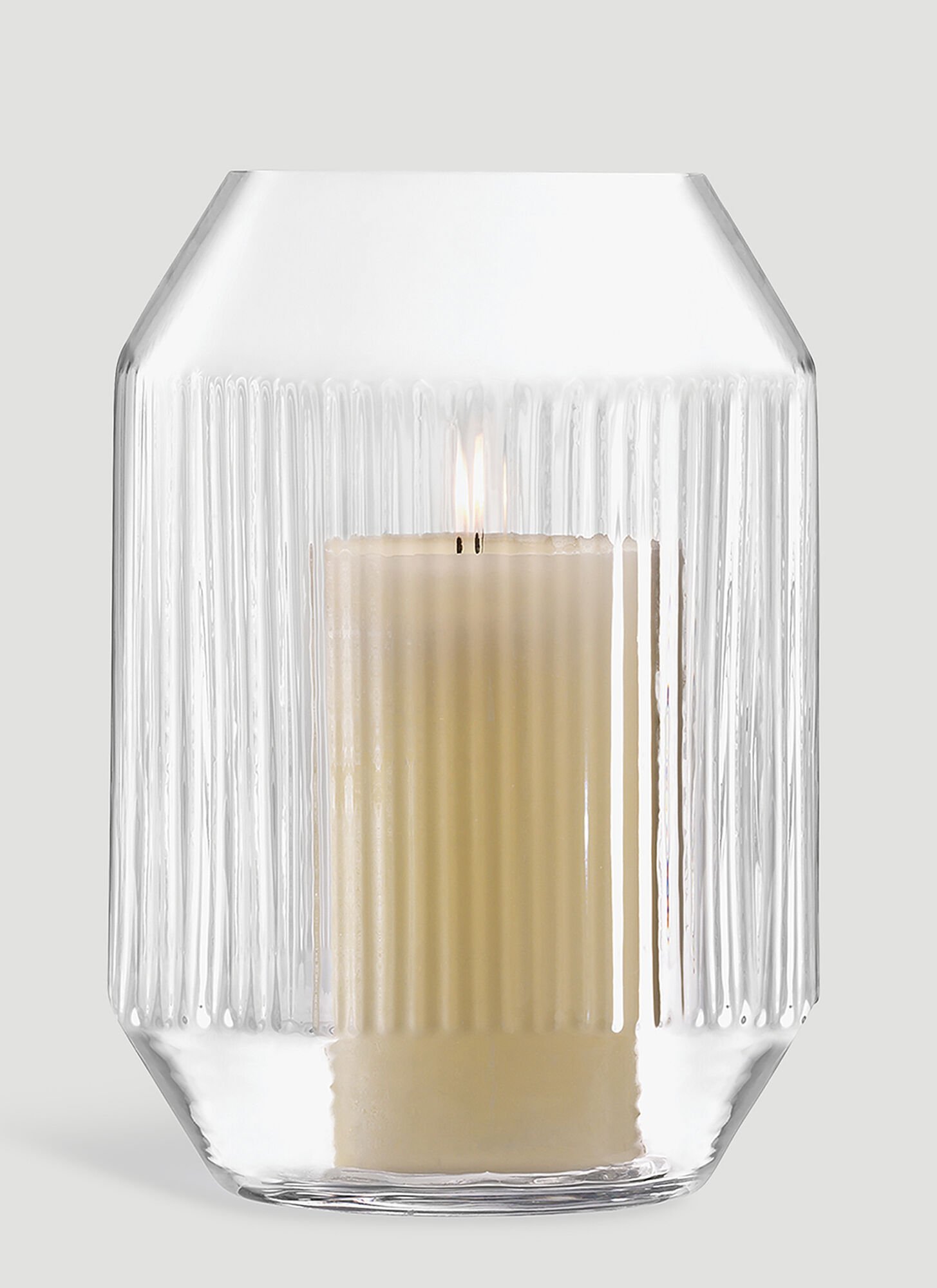 Shop Lsa International Rotunda Lantern And Vase In Transparent