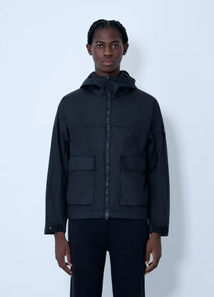 Stone Island Short Parka Jacket Black sto0164006