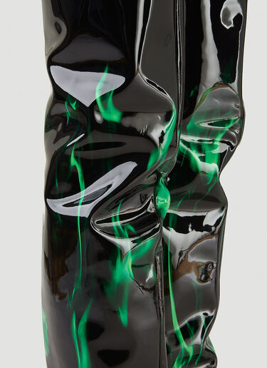 Vetements Boomerang 高筒靴 绿 vet0246026