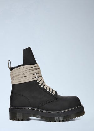 Rick Owens x Dr. Martens Quad Sole Steel Toe Boots Black rod0266001